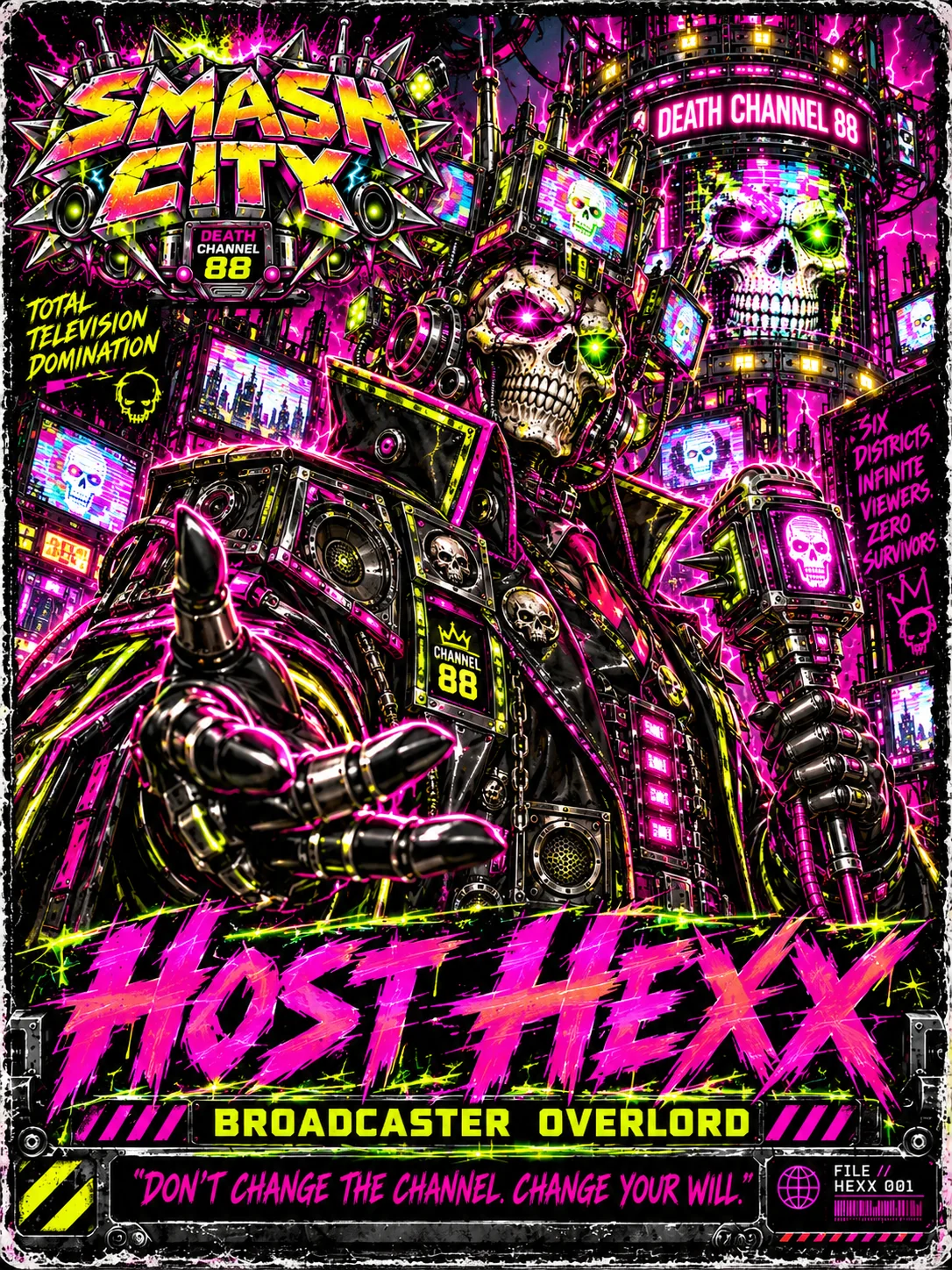 Host Hexx official Smash City character plate