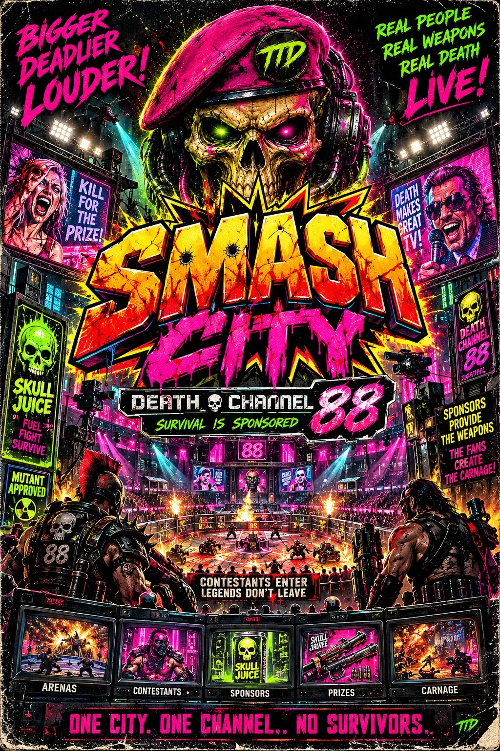 Smash City Death Channel 88 official propaganda poster