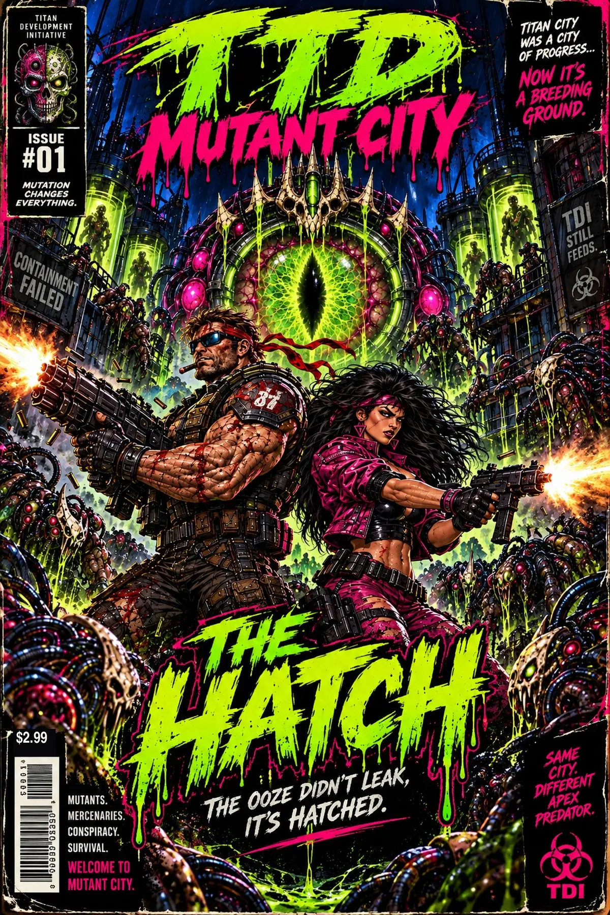 Cover of TTD Mutant City: The Hatch, Issue 01
